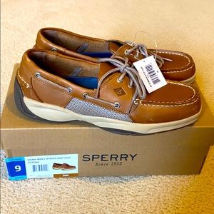 Men’s Sperry Intrepid Boat Shoes - Tan Sz 9